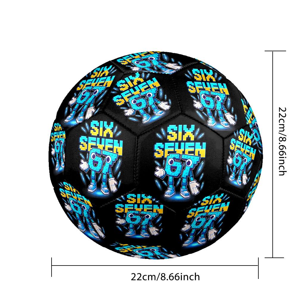 1pc Pixel Power Character Size 5 Soccer Ball Professional Match Training Football Indoor &Outdoor Sports Ball Lightweight Durable c6580