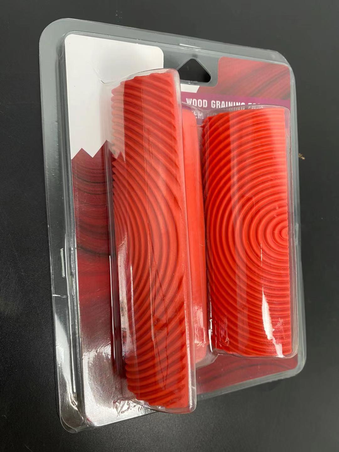 

Набор инструментов для создания текстуры дерева: Валик, круглая кисть и валик из морских водорослей для рисования имитации древесных узоров