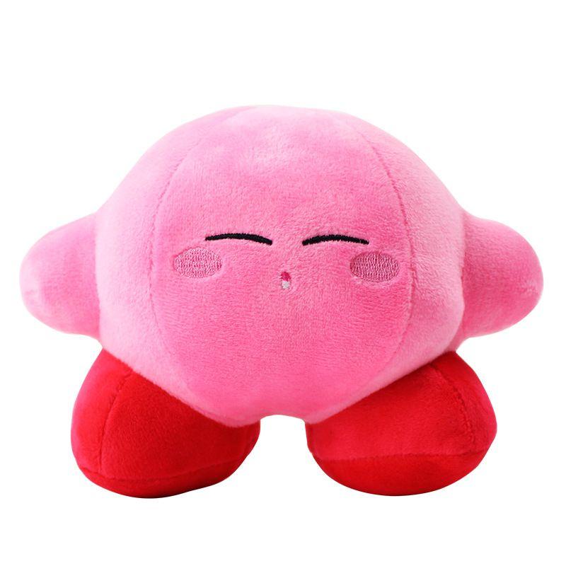 

Vadodie Nintendo Game Toy Cute Doll Waldo Gift Kirby Childrens Plush Toys Pink Closed Eyes