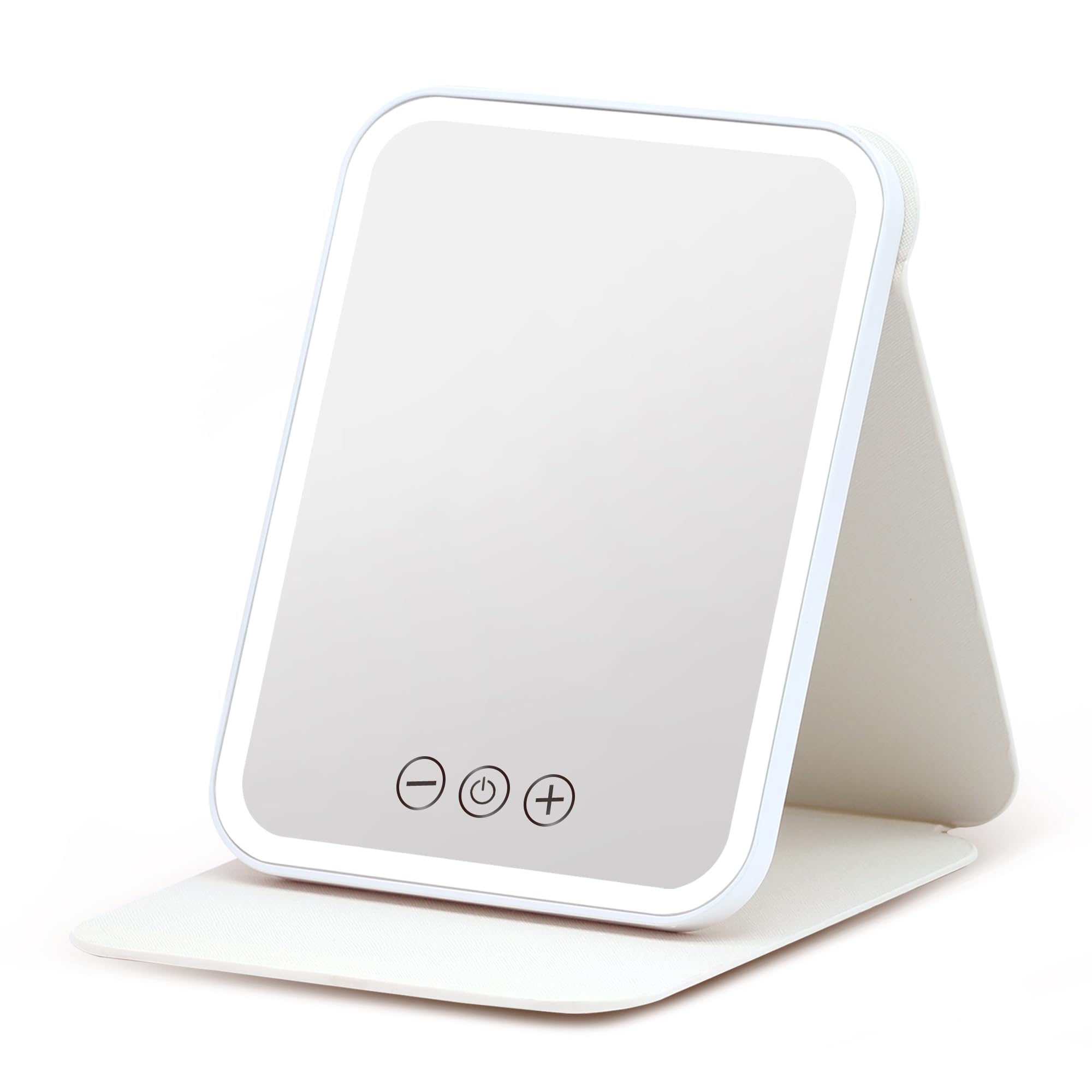 

Зеркало Hohoemi с настольной светодиодной подсветкой, 3 угла яркости, USB, легкое в использовании зеркало для макияжа, свет, зеркало, режимы, регулировка, регулировка, складное, компактное,