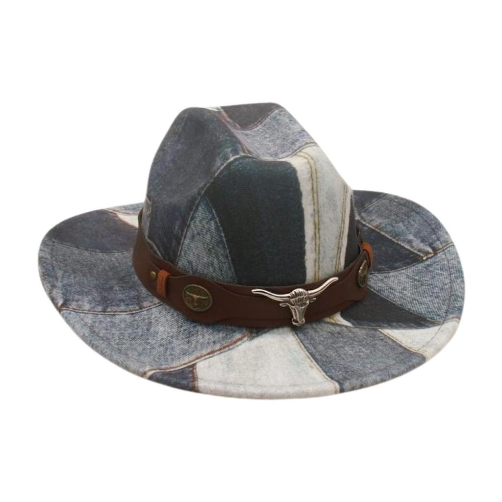 Travel Vacation  Hot Sale Jazz Hat Ethnic Style Fashion Street Shot Felt Hat Western Retro Cowboy Hat