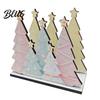 Multi-purpose Desktop Organizer Christmas Theme Wooden Napkin Holder, Decorative Holiday Paper Towel Stand, Gift for Her HD UV Printing Dining