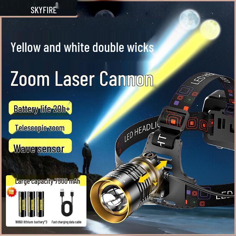 

SkyFire SF-1216J-H Rechargeable Induction Headlamp