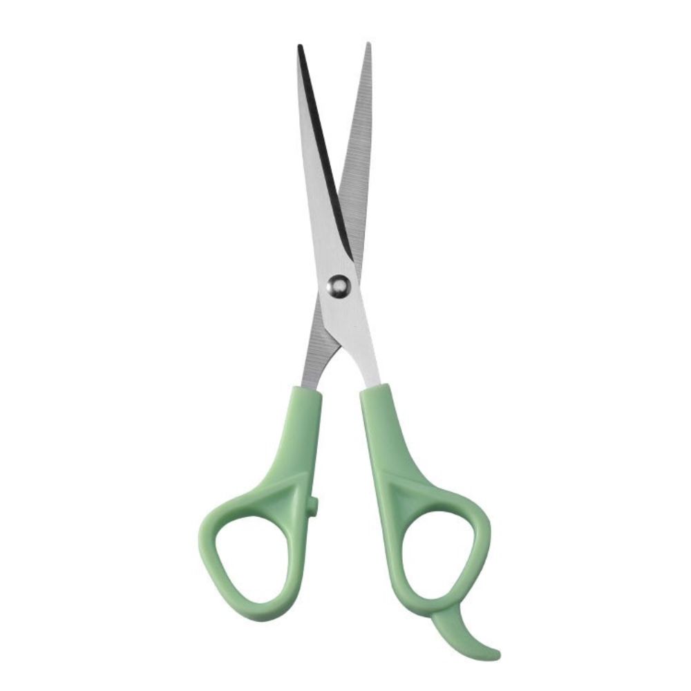 Stainless steel Hair Thining Haircut Scissors Teeth Scissors Flat Scissors Haircut Tools green-Flat Scissor