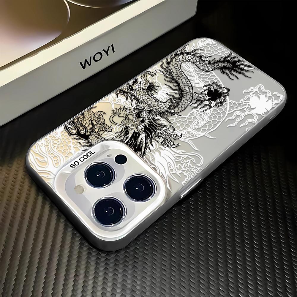 

Китайский чехол Loong для iPhone 16 15 14 13 12 11 Pro Max Чехол для iPhone 16 Pro Max Funda Coque Бампер Оболочка 16E 15 14 Чехол For iphone 16