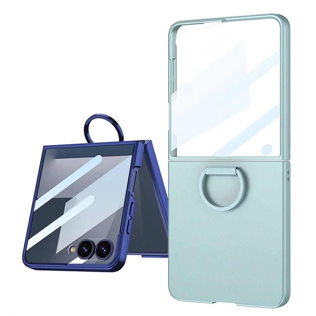 Suitable for Samsung Z Flip7 Mobile Phone Case D buckle Ring Bracket Case Film Ultra Thin Protective Cover