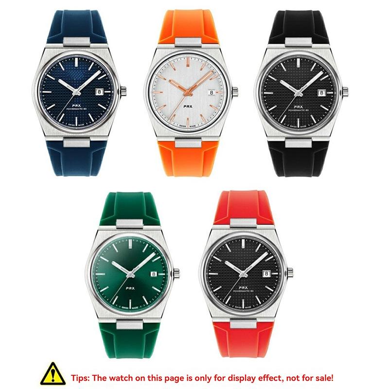 For Tissot 1853 Super Player PRX Series T137.410/T137.407 Silicone Watchband 12mm, Men's Raised Silicone Strap for T137 Watch