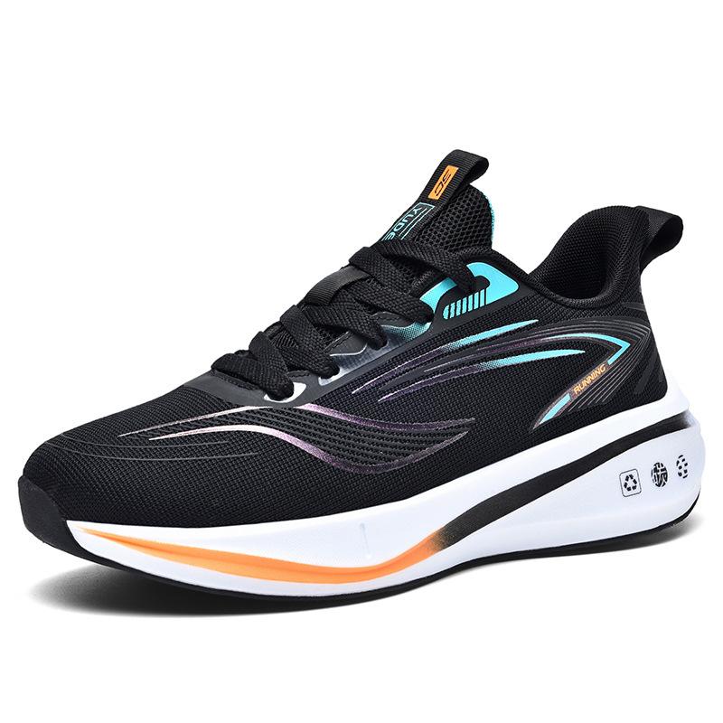

Men s shoes 2025 new summer fly-woven mesh breathable sports shoes youth versatile casual running dad trendy shoes 39
