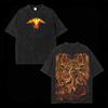 Yu Gi Oh Dark Magician Girl T-shirt Vintage Washed Oversized T Shirt Men's Unisex Clothing High Quality Pure Polyester Tee Tops
