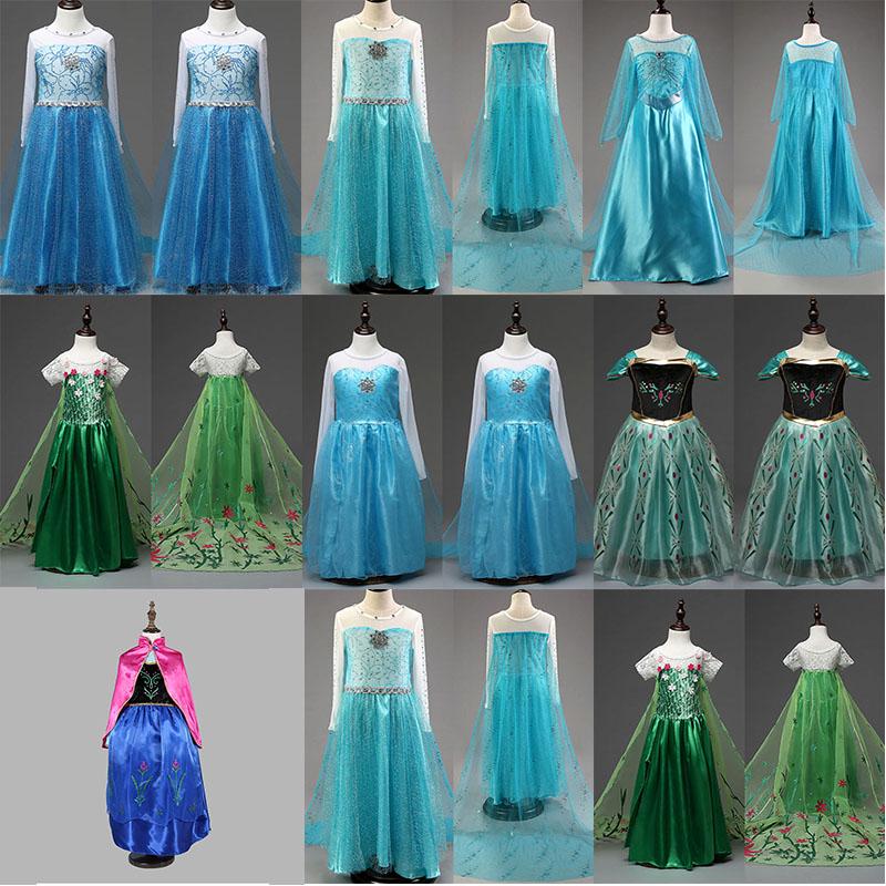 Belle Princess Cinderella Dress Girls Kids Party Cosplay Fancy Costume Dress 