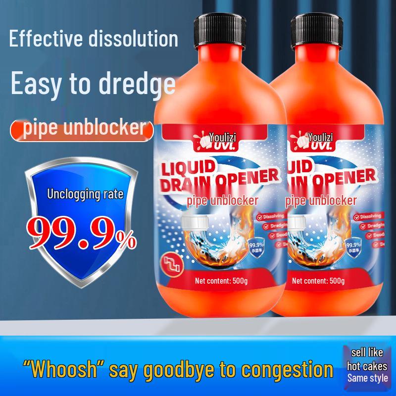 

Мощное средство для прочистки засоров в туалете и на кухне от жира