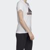 adidas T Shirts Women's White Crew Neck Moderate Straight Fit FJ5012