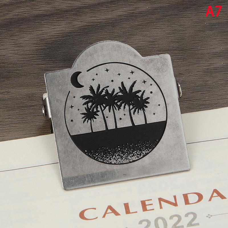 Retro Metall Binderklammern Foldback Notizen Briefablage Büroklammer Bindeklammern Scrapbook-Klammer Schreibwaren Aufbewahrungsklammer