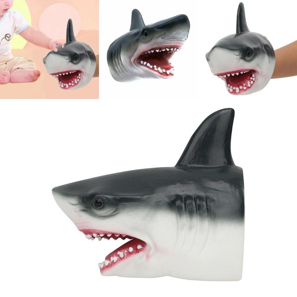 Premium Hai-Kopf Handpuppe Plüschtier für Kinder Sicherer und lehrreicher Spaß