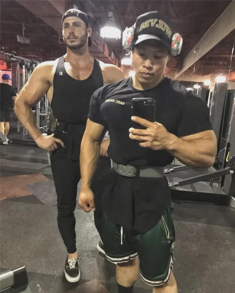 Men's Breathable Mesh Sports Shorts for Running and Training