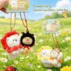 Bee Rabbit Flower Fairy Keychains Bag Charms Plush Keychains Magnetic Couple Pendant  Backpack