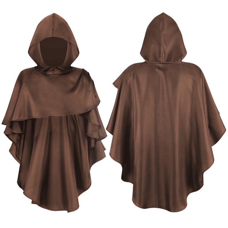 Mantianyu Halloween Grim Reaper Cloak Monk Priest Clothing Medieval Ancient Costume Monk Robe Performance Costume