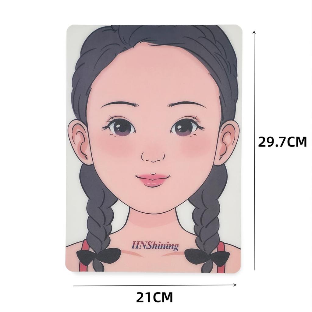 Makeup Practice Board - Face Paint Board, Reusable Painting Exercise Template, Stage & Home Makeup Tool for Boys & Girls