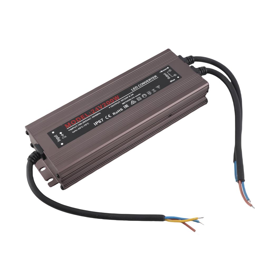 IP67 LED Driver Switch Power Supply Transformer Adapter Constant Voltage Output for LED Strip Light Outdoor Lightbox