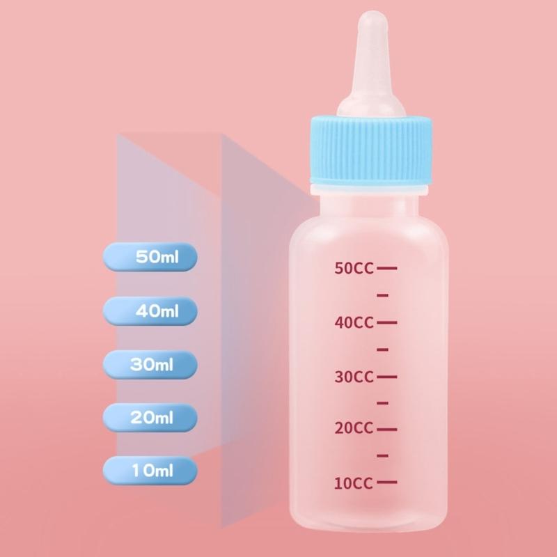 Newborn Cat Feeding Bottle for Pet Nursing Bottle Liquid Feeding Tool for Baby-Dogs Water Milk Hand-Feeder for Kitten