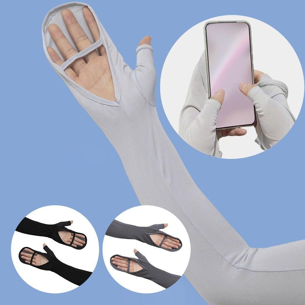 Breathable Summer Sunscreen Gloves Driving Fishing Cycling Sleeves Men Women Basketball Running