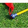 W107 Golf Practice Aid: Swing and Posture Training Stick with Ball Ribbons for Indoor Use