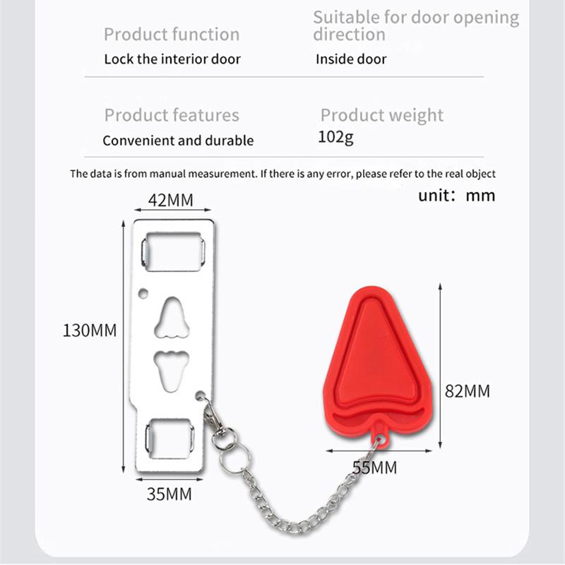 Portable Door Lock Self-Defense Anti Theft Door Locks Safety Latch Door Stopper Security Hotel Apartment Travel Home Door Locks MYY