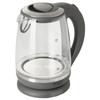 Bouilloire Électrique en Verre 2 Litre, Intérieur Éclairé, sans Fil Adler AD1286 2200W Gris 34230