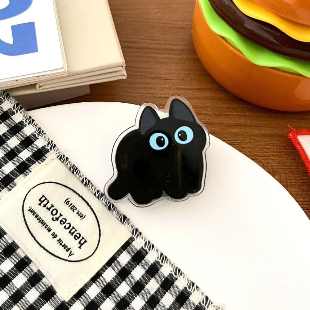 8pcs Fresh Keeping Black Cat Bag Clips Moisture-proof Kitchen Seal Clips  Seasoning Bags