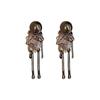 Liquid Metal Stud Earrings for Women Trendy Round Rhinestones Irregular Geometry Earrings Trendy Cute Statement Jewelry