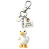 Keychain Pendant Inspirational Duck Design Key Holder with Birthstone Charm Encouragement Card Lightweight Healing Gift