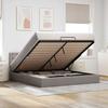 VidaXL Ottoman Bed Frame with Taupe Mattress 160x200 Cm Fabric 3311640