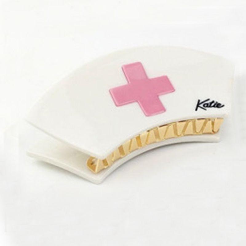 1pc Japanese TP same style nurse clip, cute girl loli hair clip, cross top clip, fashionable hair accessory