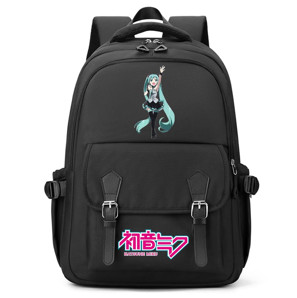 Anime Hatsune Miku Printed Large Capacity Backpack for Teenger Student Girl Boy Schoolbag Bookbag Women Waterproof Travel Bag Bookbag Mochila Gift