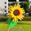 Colorful Sunflower Double-Layer Children's Handheld Pinwheel for Outdoor Decoration