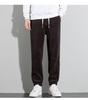 Men's Fleece-Lined Corduroy Joggers: Autumn/Winter Elastic Waist Casual Pants, Korean-Style Trendy and Versatile.