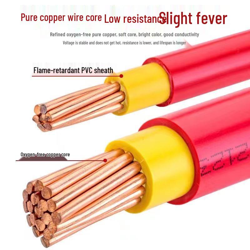 City BVV Flame Retardant Copper Core Double Plastic Cable 10/16/25/35/50/70 Square