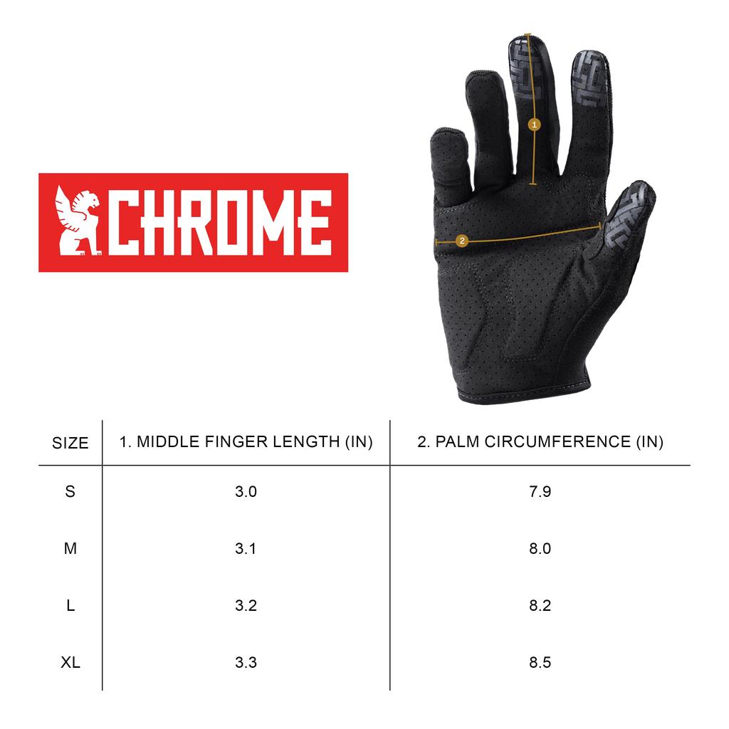 Chrom Radsport Handschuhe L 2.0 Grau/Schwarz