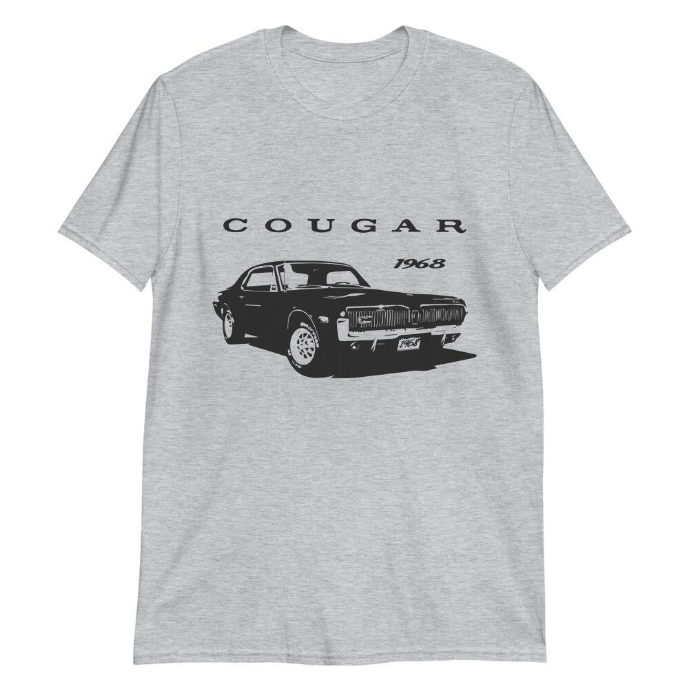 1968 Cougar Vintage American Muscle Car Short-Sleeve Unisex T-Shirt XL