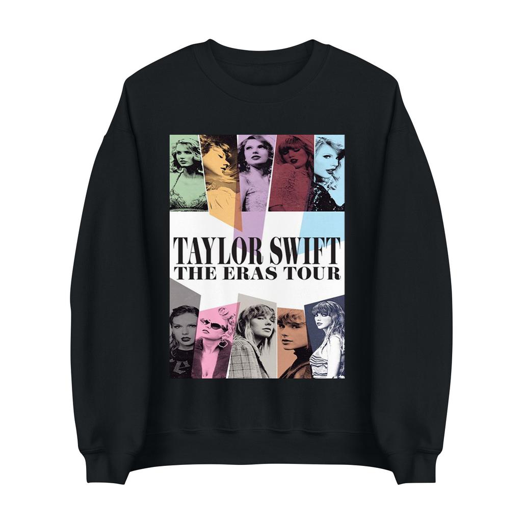 Women's Casual Fashion Long Sleeve Concert Outfit 2023 Trendy O-Neck Oversized Crewneck Pullover Top Blouse