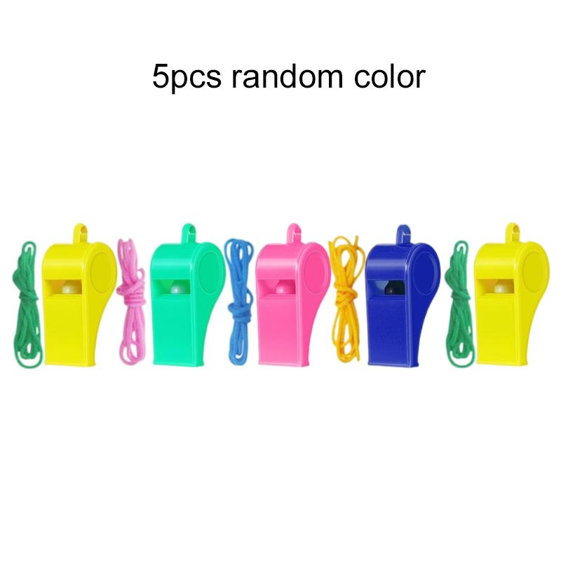 

5~20pcs Sporting Goods Plastic Whistle Colorful Cheer Referee Whistle Fan Whistle Suitable for Basketball Volleyball Games TMZ