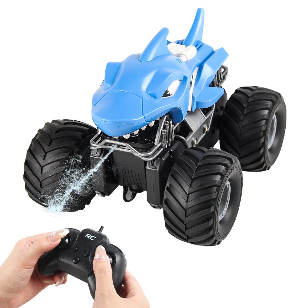 Amphibious Remote Control Car Children'S Four-Way Remote Control Toy Car With Self-Priming Water Spray Electric Car