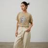 New Balance x PK SHEJISHILIANMINGKUAN Attraction Lifestyle Illustration Collection T Shirt Unisex Khaki NEE26021-LB