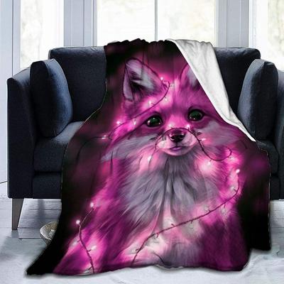 Tierischer Animationsdruck Flanelldecke