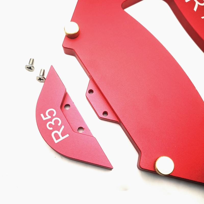 Trimming Machine R Rounded Beveled Template Router Table Corner Jig Radius Chamfer Profile Template Kit Woodworking Tools