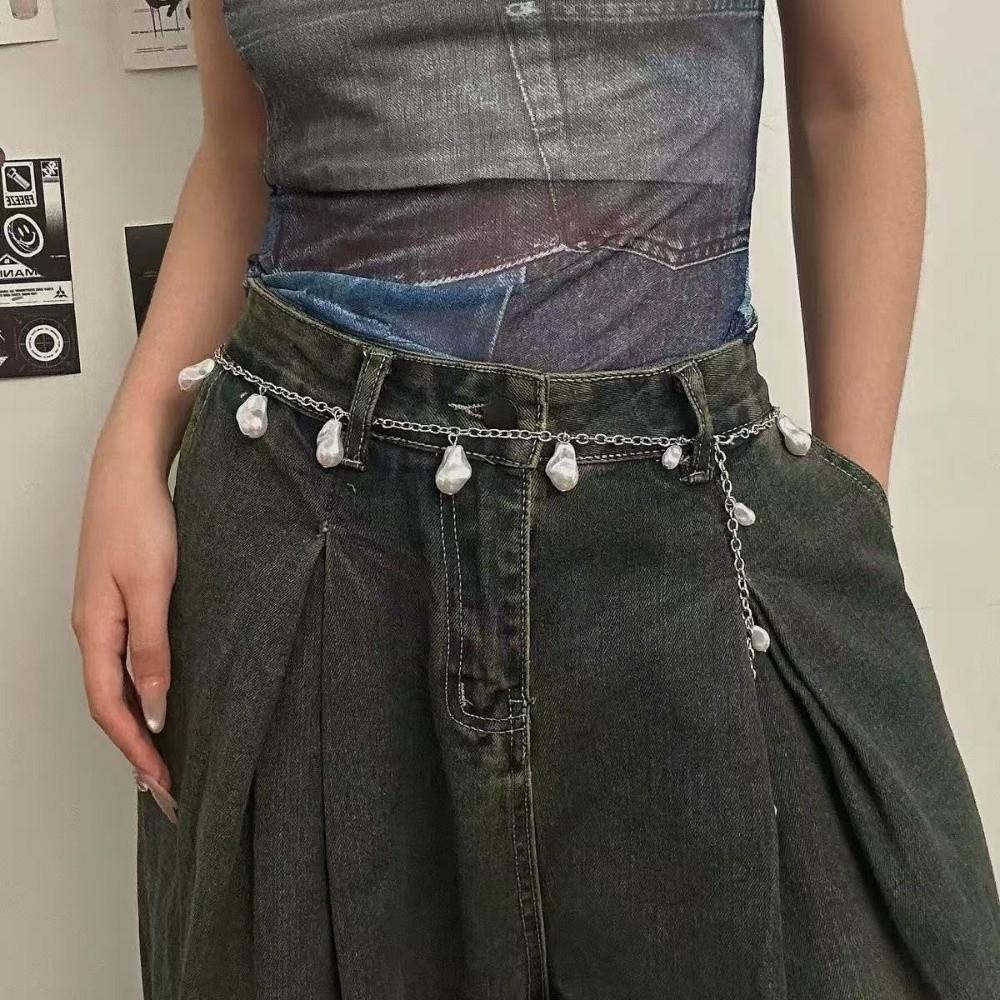 Tassel Thin Waist Chain Belt Multilayer Women Body Chain Belt Fashion Body Jewelry  Streetwear