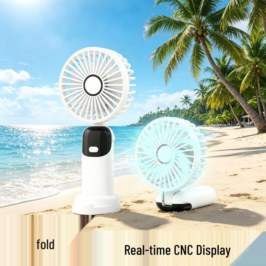 Rechargeable Long-Lasting Handheld & Neck-Hanging Mini Fan for Desktop, Office, Dormitory, or Outdoor Use