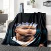 Star Player Kylian Mbappé Blanket Durable Comfort Perfect for Chair Picnics Office for All Occasions Playful Design