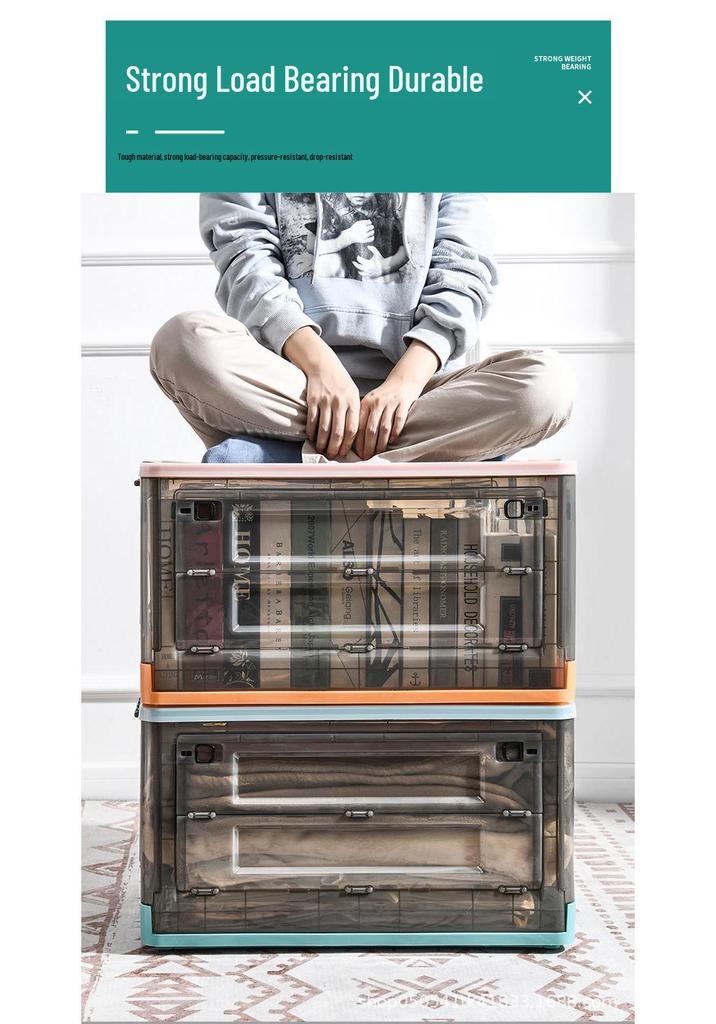 Extra Large Multifunctional Folding Storage Box with Lid