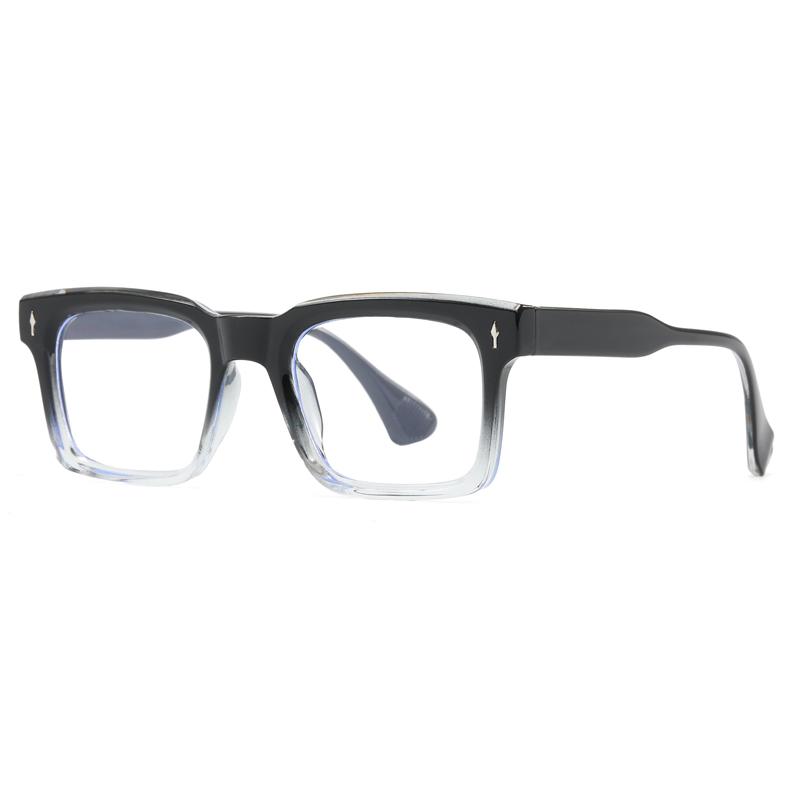 Oversized Square Glasses Anti Blue Light Glasses Large Frame Myopia Glasses Flat Light Glasses Transparent Eyeglasses